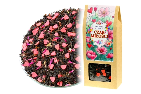 Herbata Czarna Na Walentynki I LOVE YOU (KT) (50g) Idealna Na Prezent !!